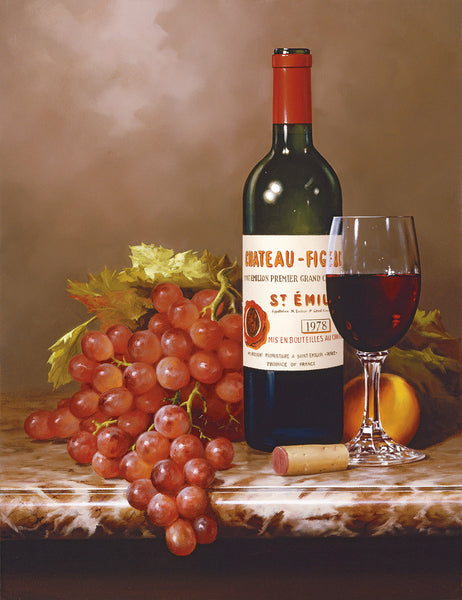 "Chateau Figeac" Giclee on Canvas