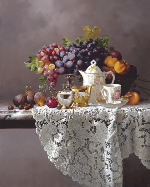 "Morning Tea"  Giclee on Canvas
