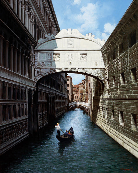 "The Bridge of Sighs"  Giclee on Canvas